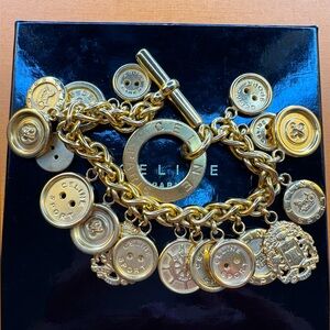 Celine "Rare" Gold Vintage Charm Bracelet